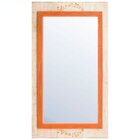 Espelho Rústico Com Moldura 134cm X 92cn Decore Pronto Branco