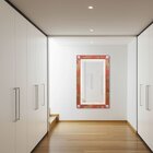 Espelho Rústico Com Moldura 77cm X 127cm Decore Pronto Vermel