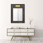 Espelho Rústico Com Moldura Aplique 72cm X 104cm Decore Pront