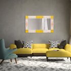 Espelho Rústico Com Moldura Branca 172cm X 72cm Decore Pronto