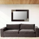 Espelho Rústico Com Moldura E Acabamento Folheado 82cm X 62cm