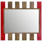 Espelho Rústico Com Moldura Vazada 130cm X 234cm Decore Pront