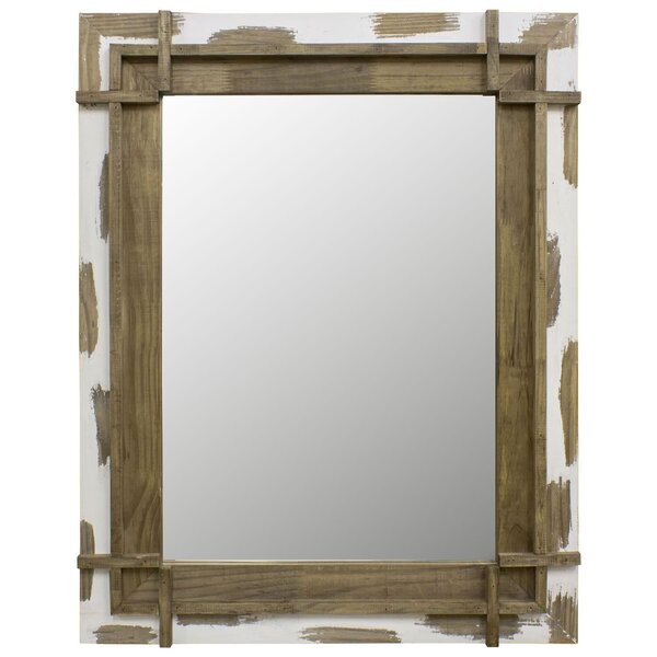 Espelho Rústico Decorativo Com Moldura Raspada 72cm X 122cm D