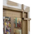 Espelho Rústico Decorativo Com Moldura Raspada 72cm X 122cm D