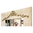 Espelho Rústico Provençal Com Moldura Patinada 122cm X 222cm