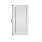 Espelho Topázio Bisotê Prata 90x180cm