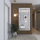 Espelho Topázio Bisotê Prata 90x180cm