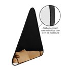 Espelho Triangular 78x62cm Com Suporte Para Decorar Sala, Qua