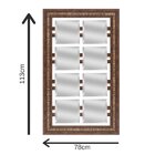 Espelho Vazado 80x135cm Rt16 Bw Quadros Marrom