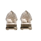 Espelho Veneziano Decorativo Sala 60x90 3885 Kit 2 Pçs Prata