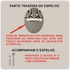 Espelho Veneziano Decorativo Sala 88x116 38132 Prata