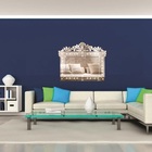 Espelho Veneziano Decorativo Sala 90x120 38131 Prata