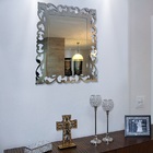 Espelho Veneziano Decorativo Sala Quarto 75x90 3802 Prata
