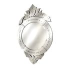 Espelho Veneziano Estilo Provençal Com Moldura Em Vidro Traba