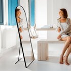 Espelho Vitral 150x50cm Com Suporte De Chão Com Moldura Em Co