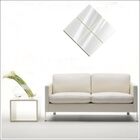 Espelhos De Vidro Decorativos Quadrados Diagonais 70 X 70 Cm