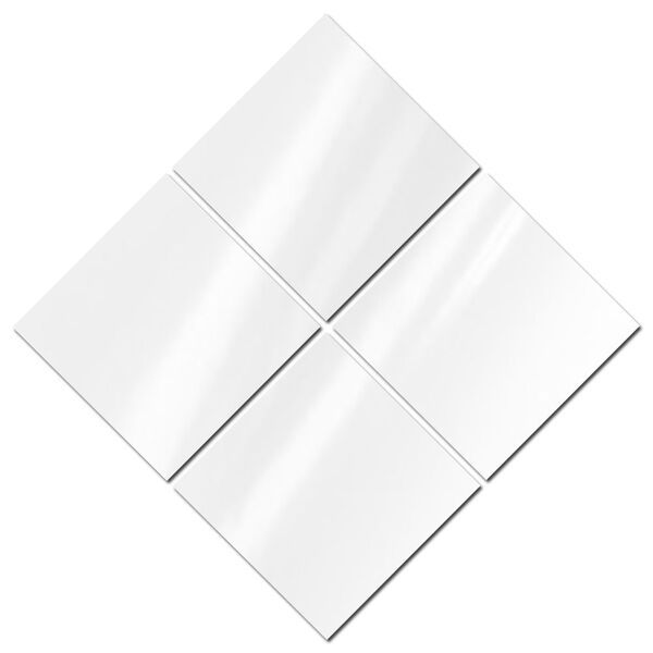 Espelhos De Vidro Decorativos Quadrados Diagonais 70 X 70 Cm