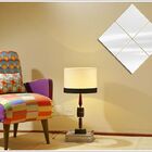 Espelhos Decorativos De Vidro Diagonal Sala Quarto Escritório