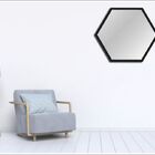 Espelhos Hexagonal Com Moldura 60 X 52 Cm