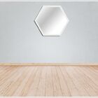 Espelhos Hexagonal Com Moldura 60 X 52 Cm Branco