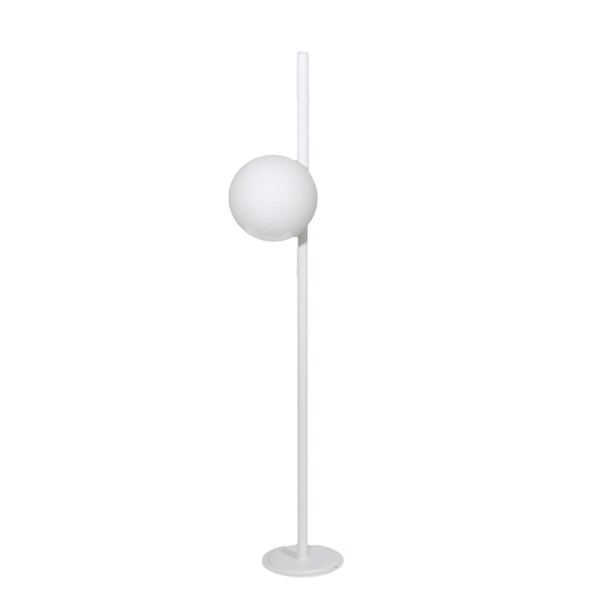 Espeto Balizador 1 Lâmpada Branco Alumínio Clean Lines 60cm Ideal Iluminação