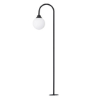 Espeto Balizador 1 Lâmpada Preto Arco Alumínio 0,90m Ideal Iluminação