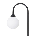 Espeto Balizador 1 Lâmpada Preto Arco Alumínio 0,90m Ideal Iluminação