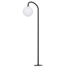 Espeto Balizador 1 Lâmpada Preto Arco Alumínio 0,90m Ideal Iluminação