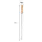 Espeto de Churrasqueira Aço Inox 50x2cm Naterial