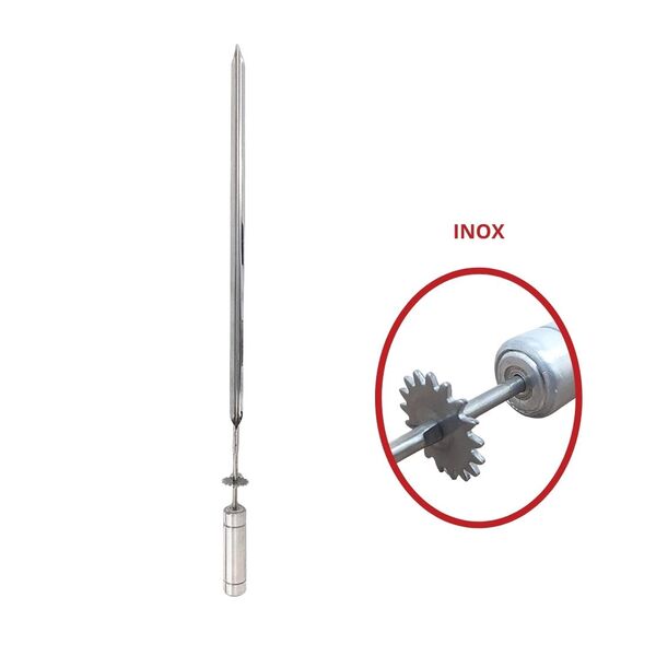 Espeto Espada Giratório 60cm De Inox Churrasqueira - Grill