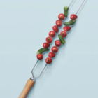 Espeto Fino Duplo Para Churrasco 75cm