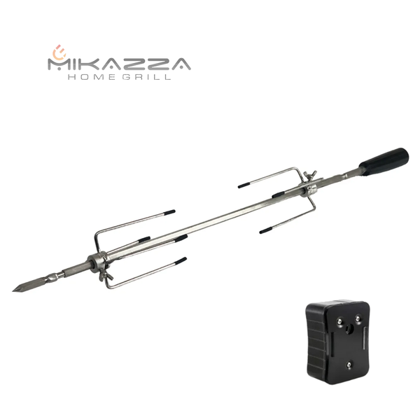 Espeto Giratório Com Motor Mikazza Pro 3