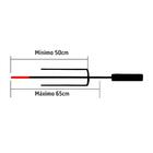 Espeto Giratório Pilha Inox Regulável 50 À 65cm - Brasero