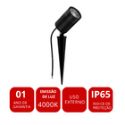 Espeto Jardim Led Effect 10w Branco Neutro 4000k Ip65 Bivolt