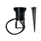 Espeto Jardim Led Refletor Luminária Preto 6000k 5w Ip66 Alum