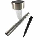 Espeto Jardim Luminária Balizadora Energia Solar Branco Frio