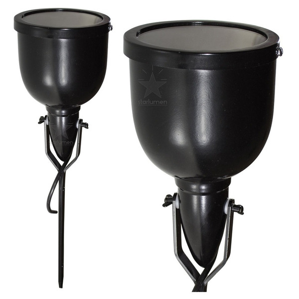 Espeto Jardim Preto Em Aluminio P/ Lâmpada Par38 St542