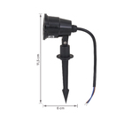 Espeto LED Jardim Fit 5W Preto Luz Âmbar IP65 Kian