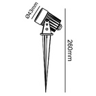 Espeto Led Para Jardim 3000k 3w Bivolt