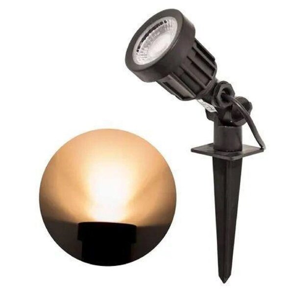 Espeto Led Para Jardim Foxlux 5w Ambar Bivolt