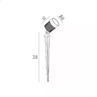 Espeto P/ Jardim Refletor Led 6w Interlight Preto