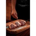 Espeto Para Churrasco 65cm Lamina De Aco Inox E Cabo De Madei