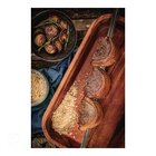 Espeto Para Churrasco 65cm Lamina De Aco Inox E Cabo De Madei