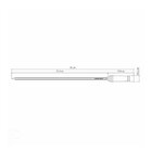 Espeto Para Churrasco 65cm Lamina De Aco Inox E Cabo De Madei