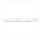 Espeto Para Churrasco 75cm Lamina De Aco Inox E Cabo De Madei