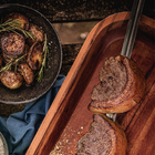 Espeto Para Churrasco 85cm Lamina De Aco Inox E Cabo De Madei