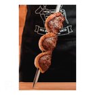 Espeto Para Churrasco 95cm Lamina De Aco Inox E Cabo De Madei