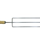 Espeto Para Fogo De Chão Giratório Reforçado 69 Cm