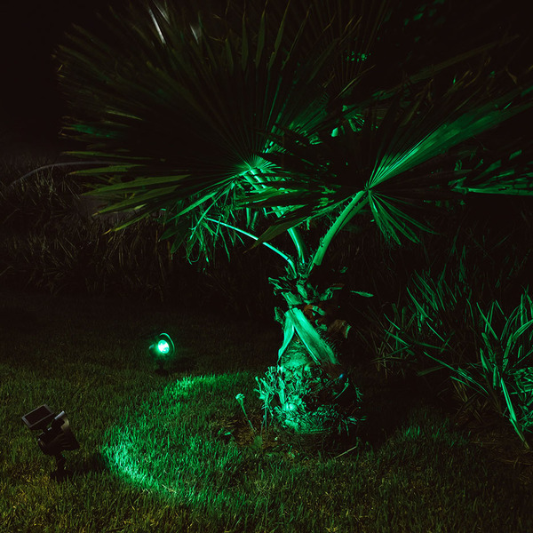Espeto Para Jardim Led Solar 0 18w Luz Verde Ip54 Ecoforce Leroy