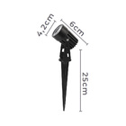 Espeto Para Jardim Nordecor Oyne Led 3w Bivolt Preto 3000k Lu